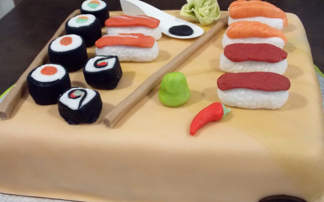 Cake design sushi
